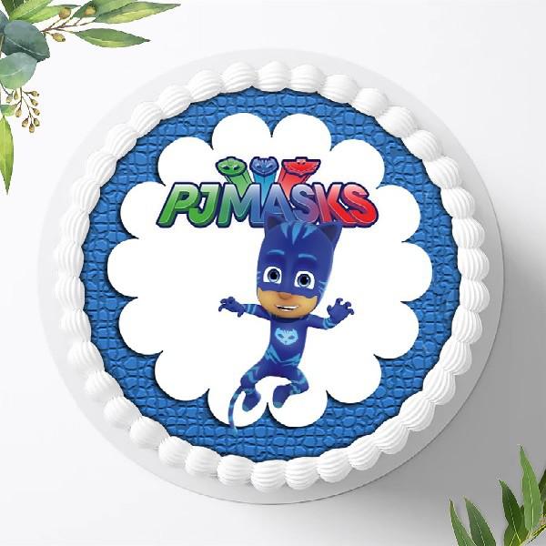 Preview: PJ Masks Pyjamahelden Tortenaufleger Ø 20cm, 0042z